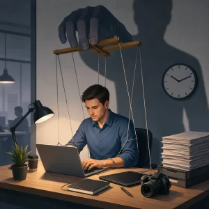 Een zelfstandige professional lijkt vrij, maar wordt zichtbaar gestuurd door controle, afhankelijkheid en vaste opdrachten.